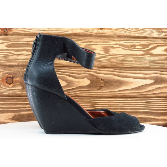 BC Sz 7.5 M Black Ankle Strap Synthetic‎ Women Sandals - Picture 4 of 8